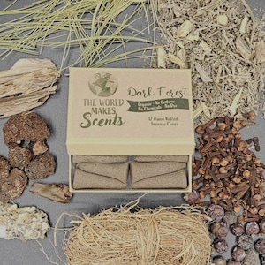 Dark Forest Incense Cones | Handmade | Zero Synthetics | Whole Plant |