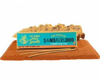 Australian Sandalwood Incense Sticks | Handmade | Zero Synthetics | Whole Plant |