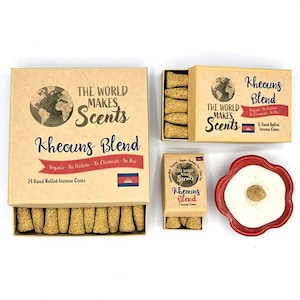 Kheoun&#39;s Blend Incense Cones | Handmade | Zero Synthetics | Whole Plant |