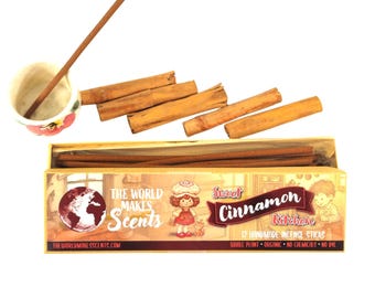 Sweet Cinnamon Kitchen Incense Sticks  | Handmade | Zero Synthetics | Whole Plant |