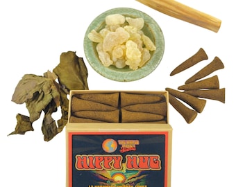 Hippy Hug Incense Cones | Handmade | Zero Synthetics | Whole Plant |