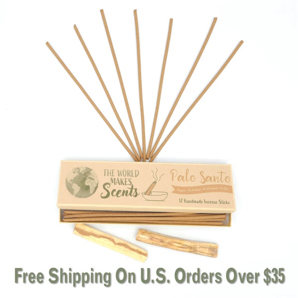 Palo Santo Incense Sticks | Plants Only | No Perfume | Handmade | No dyes | Nothing Synthetic | Organic |