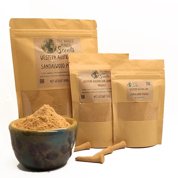 Pure Sandalwood Powder | Santalum Spicatum | Sustainably Harvested From Western Australia and Imported to the USA