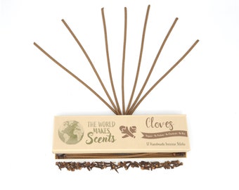 Cloves Incense Sticks | Plants Only | No Perfume | Handmade | No dyes | Nothing Synthetic | Organic |