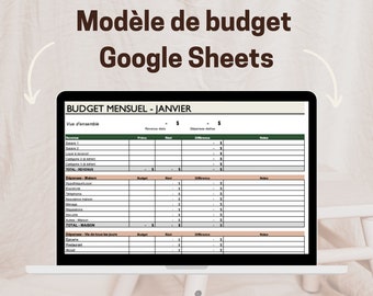 Modèle de budget - Google Sheets