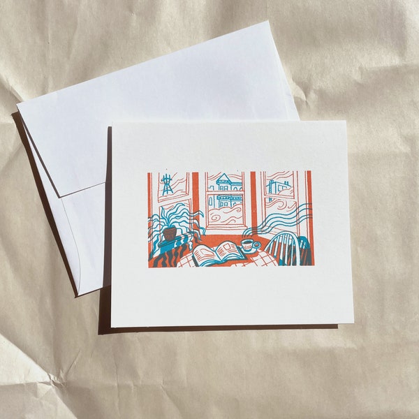 Cozy San Francisco Blank Greeting Card