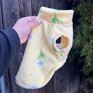 Dog Fleece sweater,Fleece Vest,Floral, Pet Clothing, Dog-Sweater, Dog's Fleece, Dog Jacket, Dog Fashion, Dog Apparel, Pet Clothing,Xxs-L