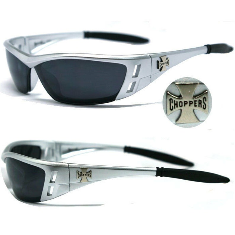 Choppers Motorcycle Riding Glasses Sunglasses Silver Fame Etsy