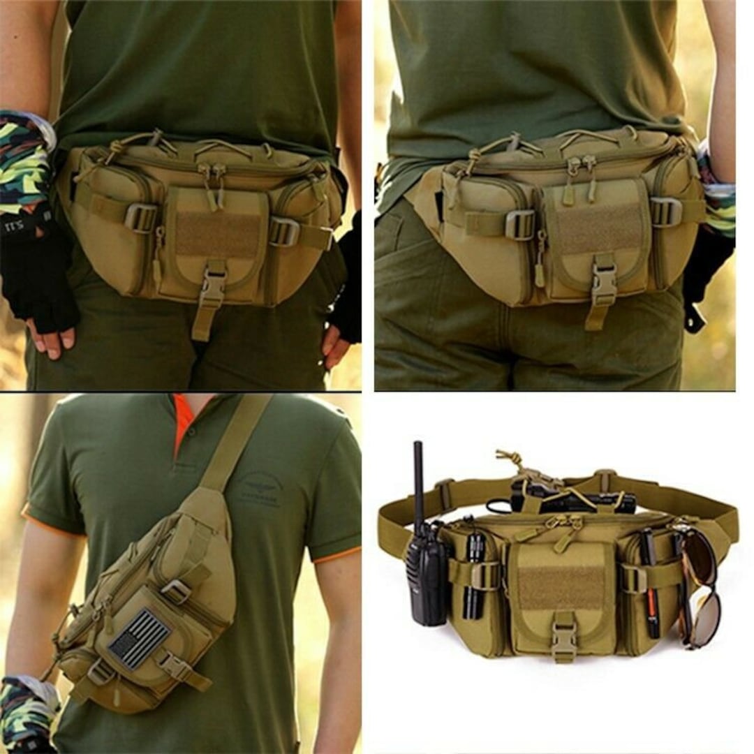 Tactical Fanny Pack Bumbag Waist Bag Military Hip Belt Outdoor Etsy