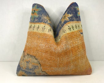 8x16 Bohemian Kilim Pillow,Decorative Pillow,Neck Throw Pillow,Hemp Pillow Pillow Cover,Bedding Pillow,Gray Pillow,Flat Pillow SP2040 1405