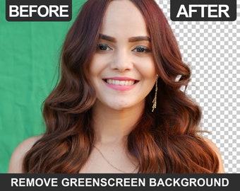 May include: A woman with long, wavy, auburn hair is smiling. She is wearing a gold necklace and gold earrings. The background is a green screen.