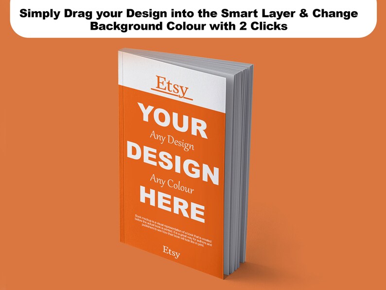 Book Cover Mockup Perspective Front Cover Photoshop Instant Download - Etsy