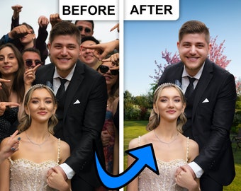 Remove People From Photo Editing Remove Objects From Photo Edit Wedding Photo Gift Background Clean Change Background Photoshop Edit