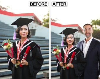Add Loved One to Photo Edit Merge Combine Photos Add People to Photos Personalized Memorial Gift Combine Images Merge Add Person to Photo