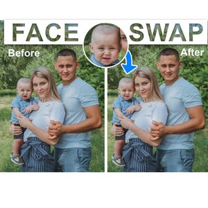 Face Swap Photo Edit Photo Retouch Family Photos Change Face Photo Replace Face Photoshop Service
