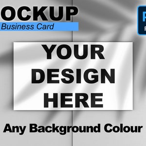 Business Card Mockup 3.5x2 Card Mockup Landscape Card Template PSD Instant Download