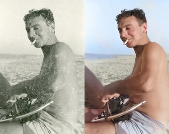 Reparar fotos antiguas Restaurar eliminar rayones Restaurar fotos antiguas Reparar fotos dañadas Restaurar fotos en blanco y negro Restaurar fotos antiguas