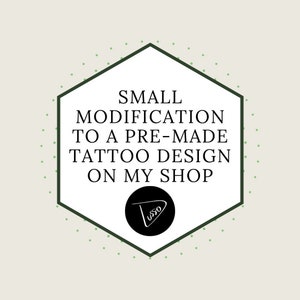 Small changes on an existing tattoo design featuring on my shop | Tattoo Design for Women | Tattoo Stencil Outline | Ready to Download