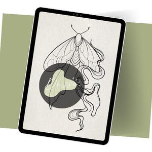 Luna Moth Art | Moon Moth Print | Nature-Inspired Moth Design | Unique Moth Illustration | Luna Moth Decor | Moth Wall Art