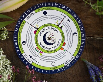 gardening calendar etsy