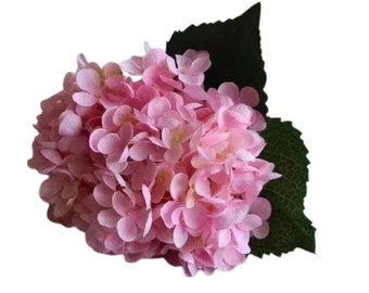 Artificial Hydrangea Pink Hydrangeas Silk Hydrangea Artificial Flowers Wreath Making Flowers Wedding Decor Farmhouse Decor French Country