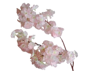 Blush Pink Faux Cherry Blossom Branch, 41.5"