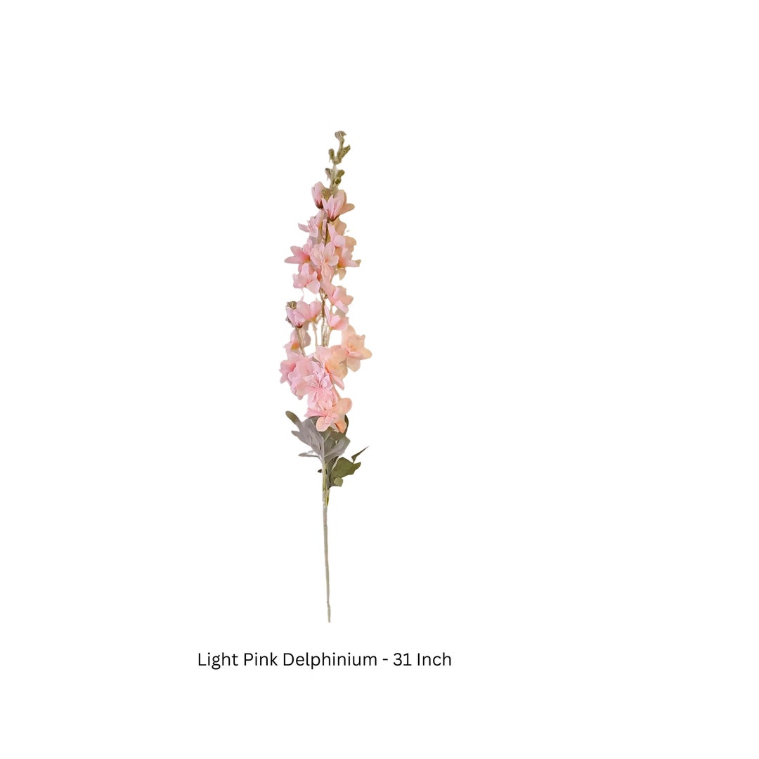 Silk Delphinium Blue Delphinium Silkwhite Anemone Real Touch Craft Supplies Greenery for Floral ...