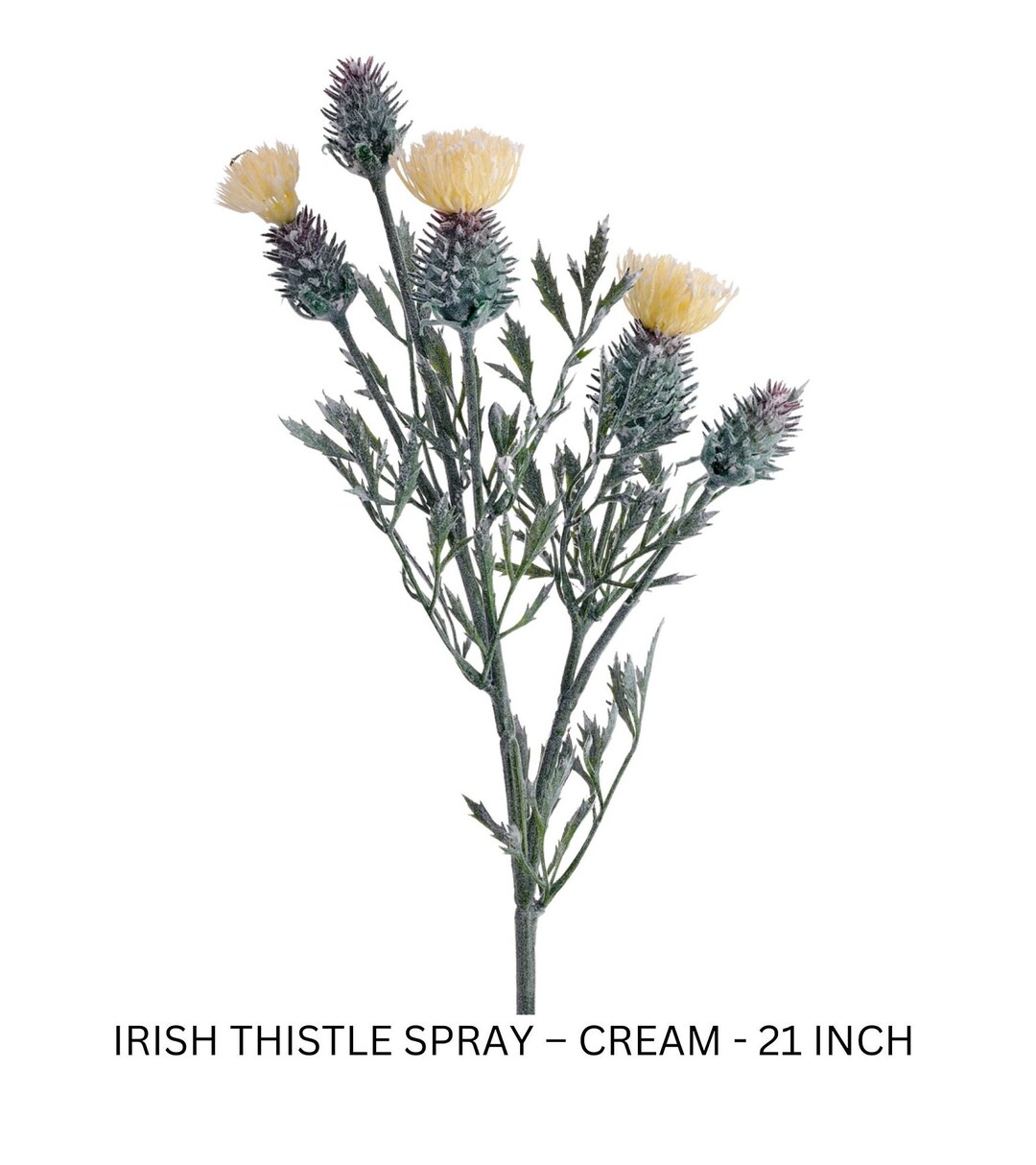 Artificial Thistle Wild Flowers Artificial Grasses French Country