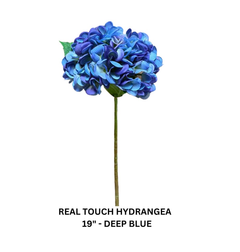 Artificial Hydrangea Dark Blue Hydrangeas Artificial Flowers for Wreath