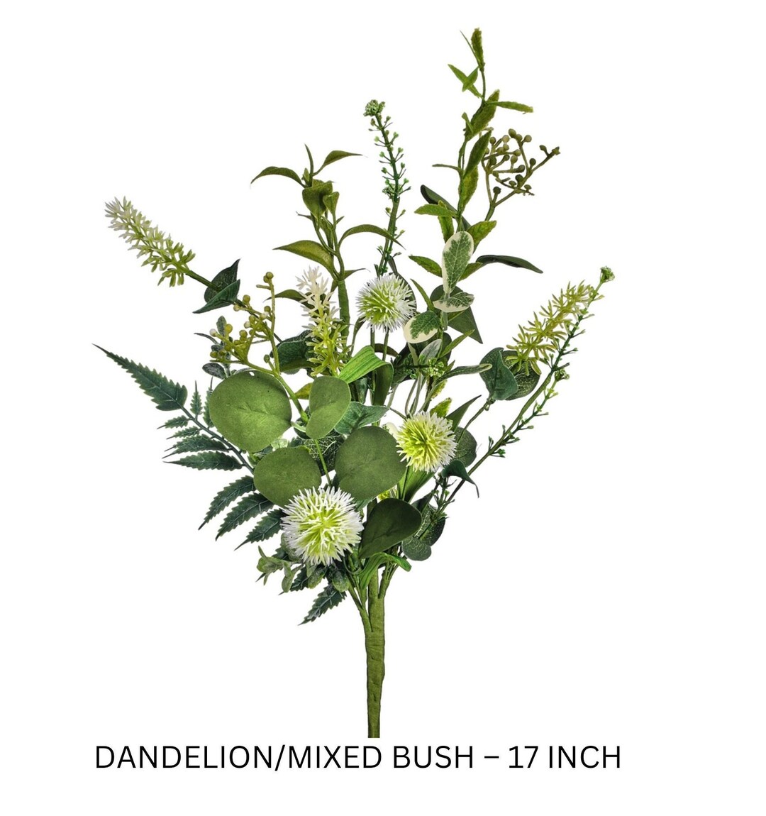 Artificial Dandelion Wild Flowers Artificial Grasses French Country