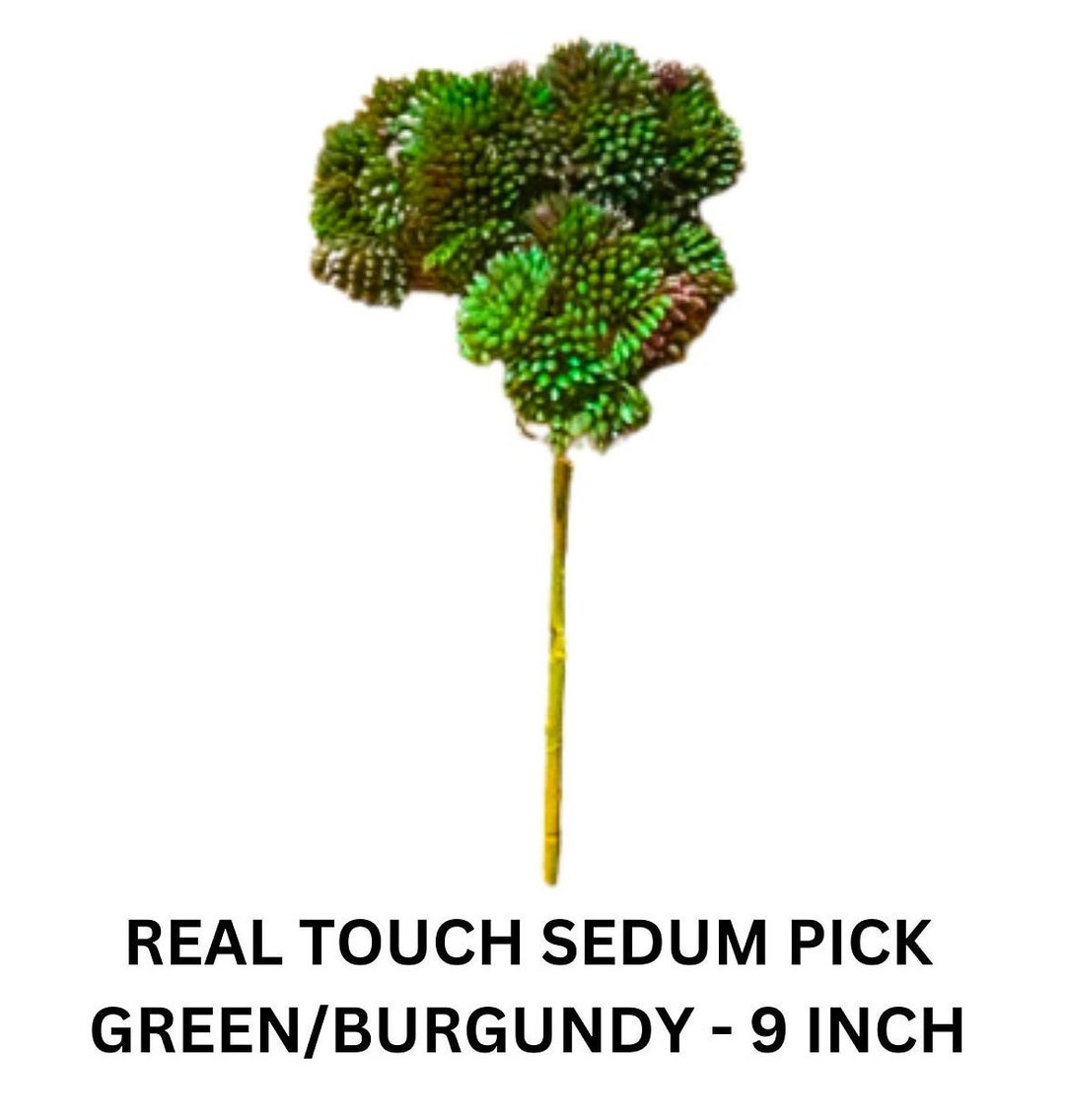 Real Touch Greenery Sedum Artificial Plants Real Touch Filler Etsy