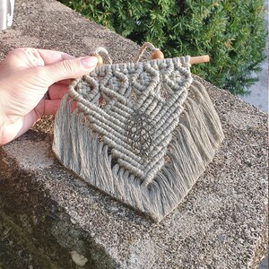 Macramé auto wimpel achteruitkijkspiegel hanger wandhanger