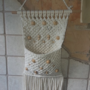 Makramee Wandorganizer Boho Organizer Aufbewahrung für die Wand oder Camper