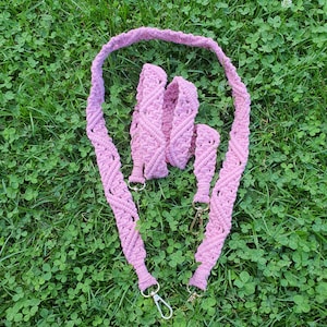 Bag strap, macrame strap, mobile phone chain, bag buckle, macrame, camera strap, carabiner, silver, brass or gold