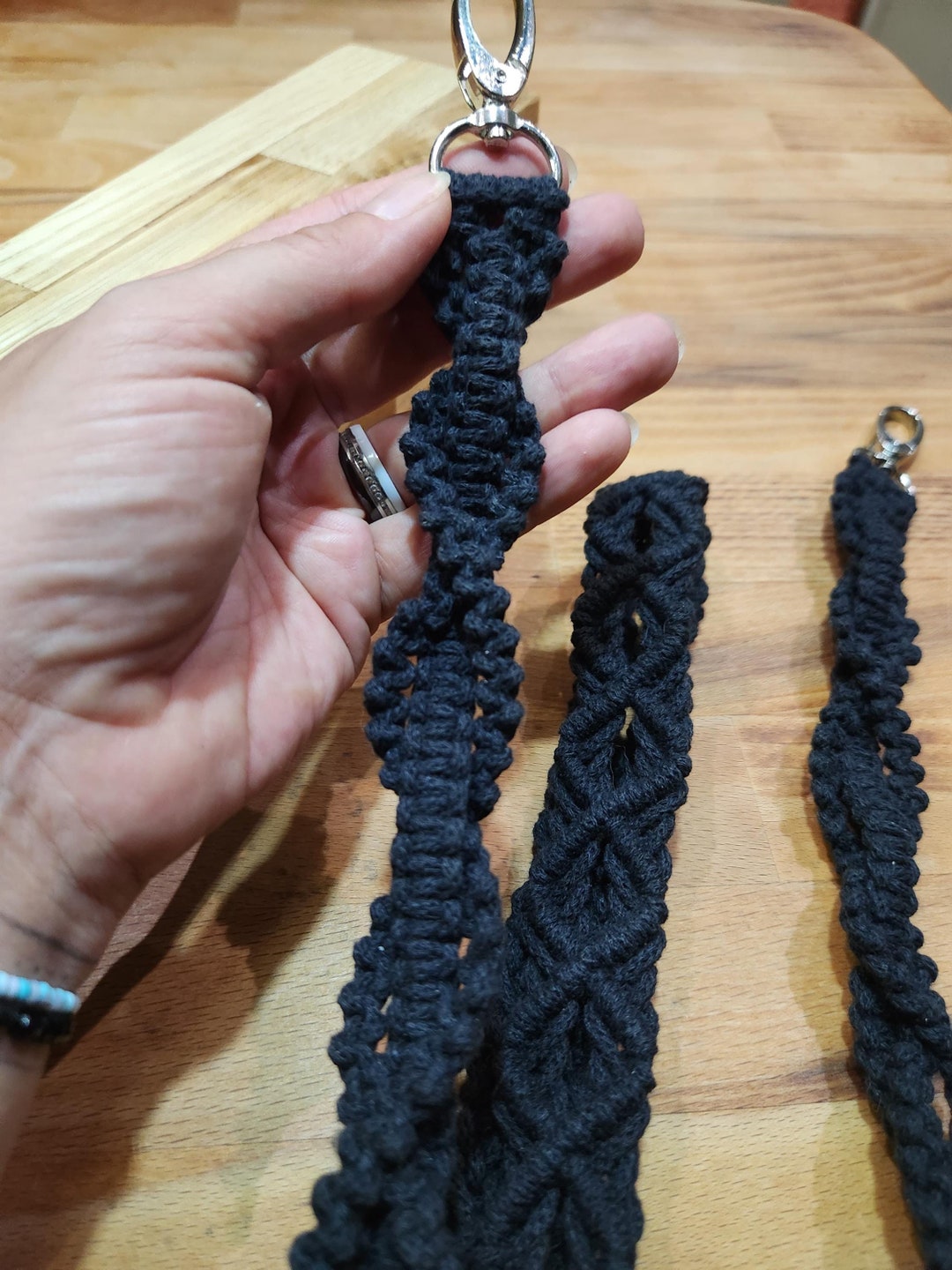 Taschengurt Makrameegurt Handykette Taschenschnalle Makramee