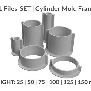 Pillar Candle Mould Diameter 2.75 7cm Candle Mould Cylinder Mold