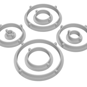 3D-filer | Formhuvudcylinderlåda STL-paket för silikonformtillverkare | Återanvändbar formram | Silikonkonstverktyg bild 2