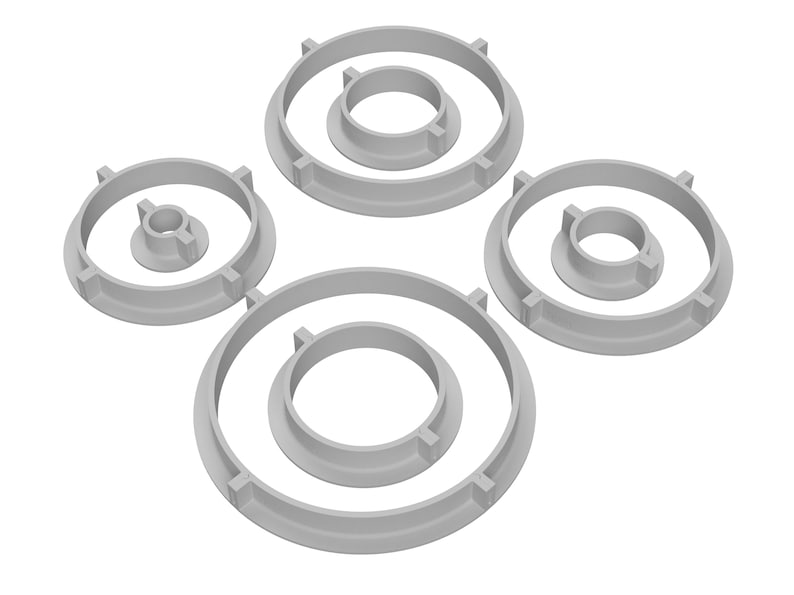 3D-filer | Formhuvudcylinderlåda STL-paket för silikonformtillverkare | Återanvändbar formram | Silikonkonstverktyg bild 2