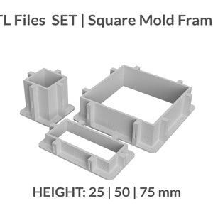 3D Files | Mold Master Box STL pack for Silicone Mold Makers | Reusable Mold Housing Frame | Silicone art tool