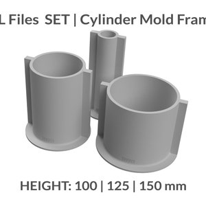 3D Files |Mold Master Cylinder Box STL pack for Silicone Mold Makers | Reusable Mold Housing Frame | Silicone art tool