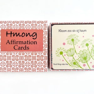 Positives Hmong Affirmationskarten Set
