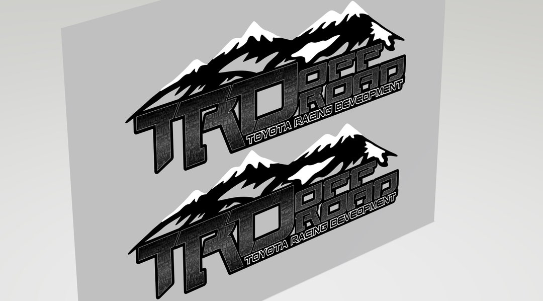 TRD off Road MOUNTAIN Snow Decals Stickers Tundra Truck Etsy