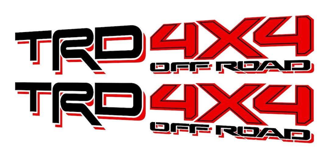 TRD off Road 4X4 Decals Stickers Tundra Truck Bed Side