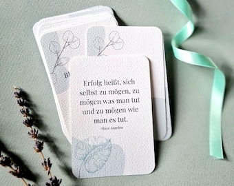 POSITIVE THOUGHTS, mindfulness cards, encouragement cards, motivational cards, self-love cards - 16 cards minimalist design