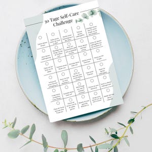 POSTCARD 30-day self-care challenge, card for self-care, mindfulness, A6 format image 6