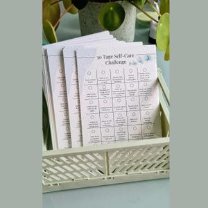 POSTCARD 30-day self-care challenge, card for self-care, mindfulness, A6 format image 4