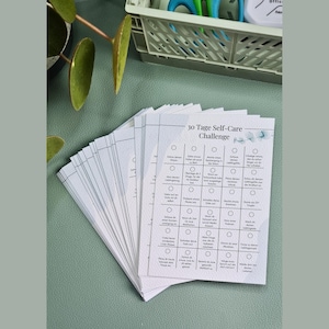 POSTCARD 30-day self-care challenge, card for self-care, mindfulness, A6 format image 7