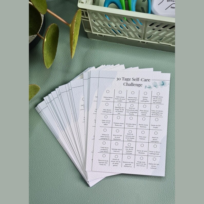POSTCARD 30-day self-care challenge, card for self-care, mindfulness, A6 format image 7