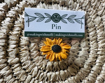 Sunflower Pin