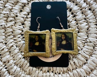 Mona Lisa Framed Earrings